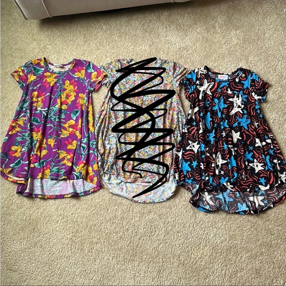 Lot of 2 LuLaRoe Scarlett dresses